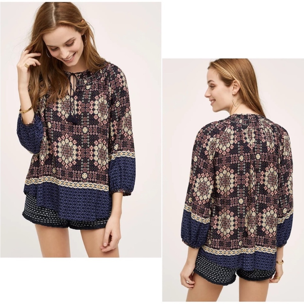 Anthropologie Women's 11•1• TYLHO 
Kay Peasant Blouse